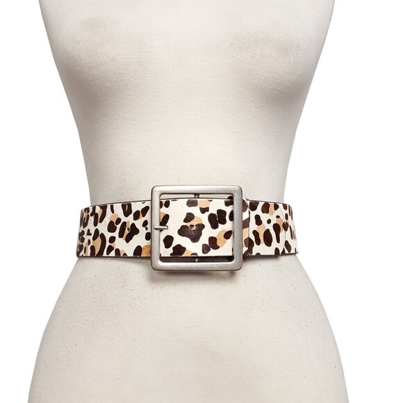 Wide width Genuine Hair Leather Belt